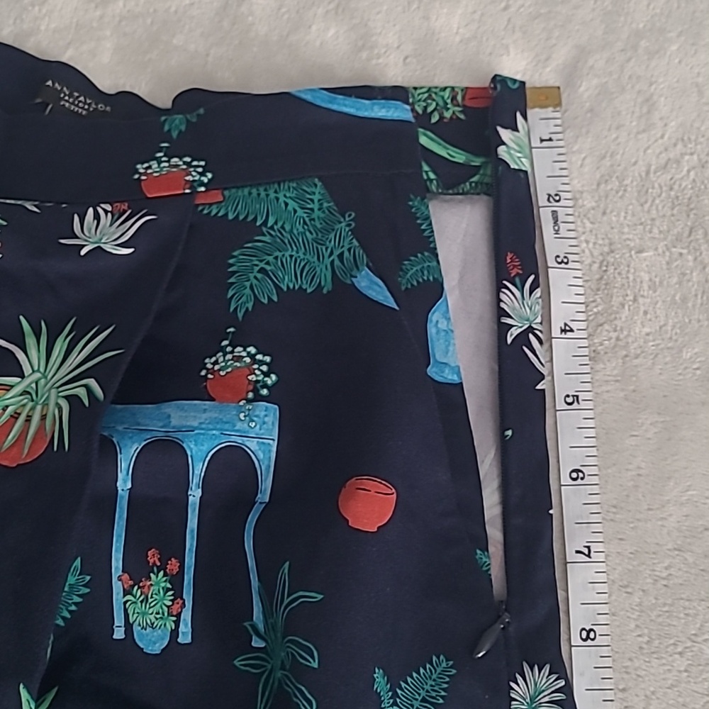 Ann Taylor Factory Petite Skirt 00P Floral A Line Garden Print Boho Cottagecore - Picture 16 of 16